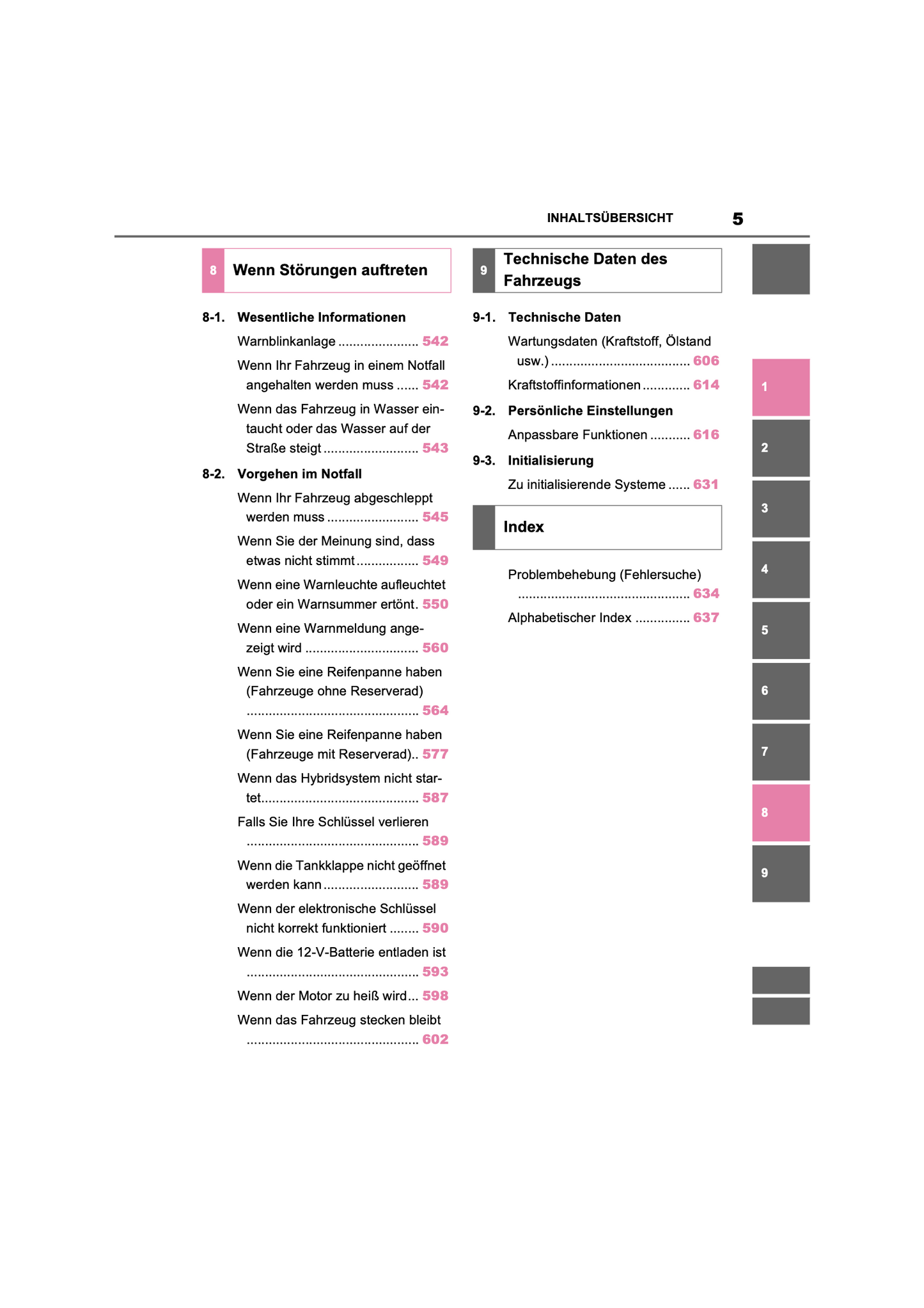 2022-2023 Toyota RAV4 Plug-in-Hybrid Owner's Manual | German