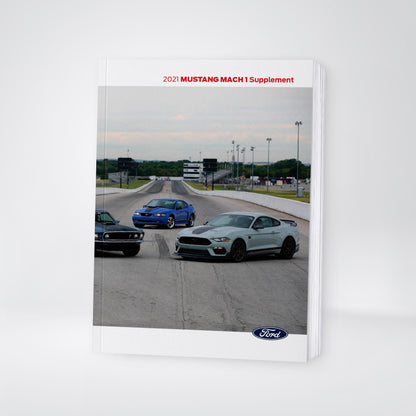 2021 Ford Mustang Mach 1 Owner's Manual Supplement | English