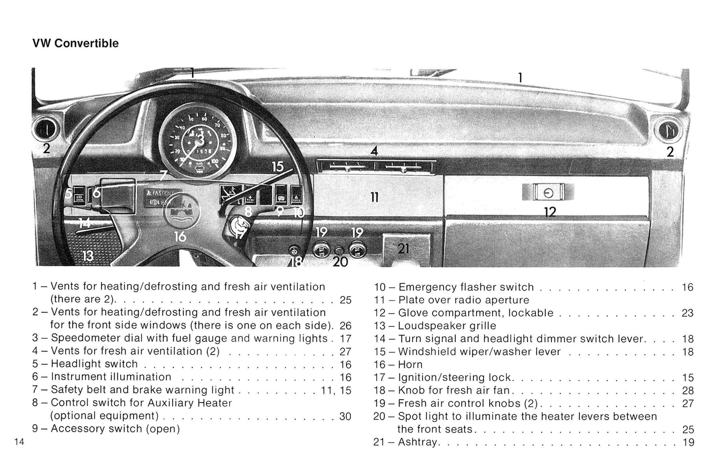 1977 Volkswagen Beetle Owner's Manual | English