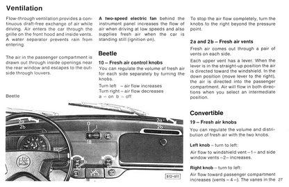 1977 Volkswagen Beetle Owner's Manual | English