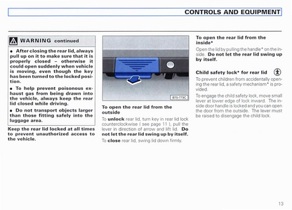 1999 Volkswagen EuroVan Owner's Manual | English