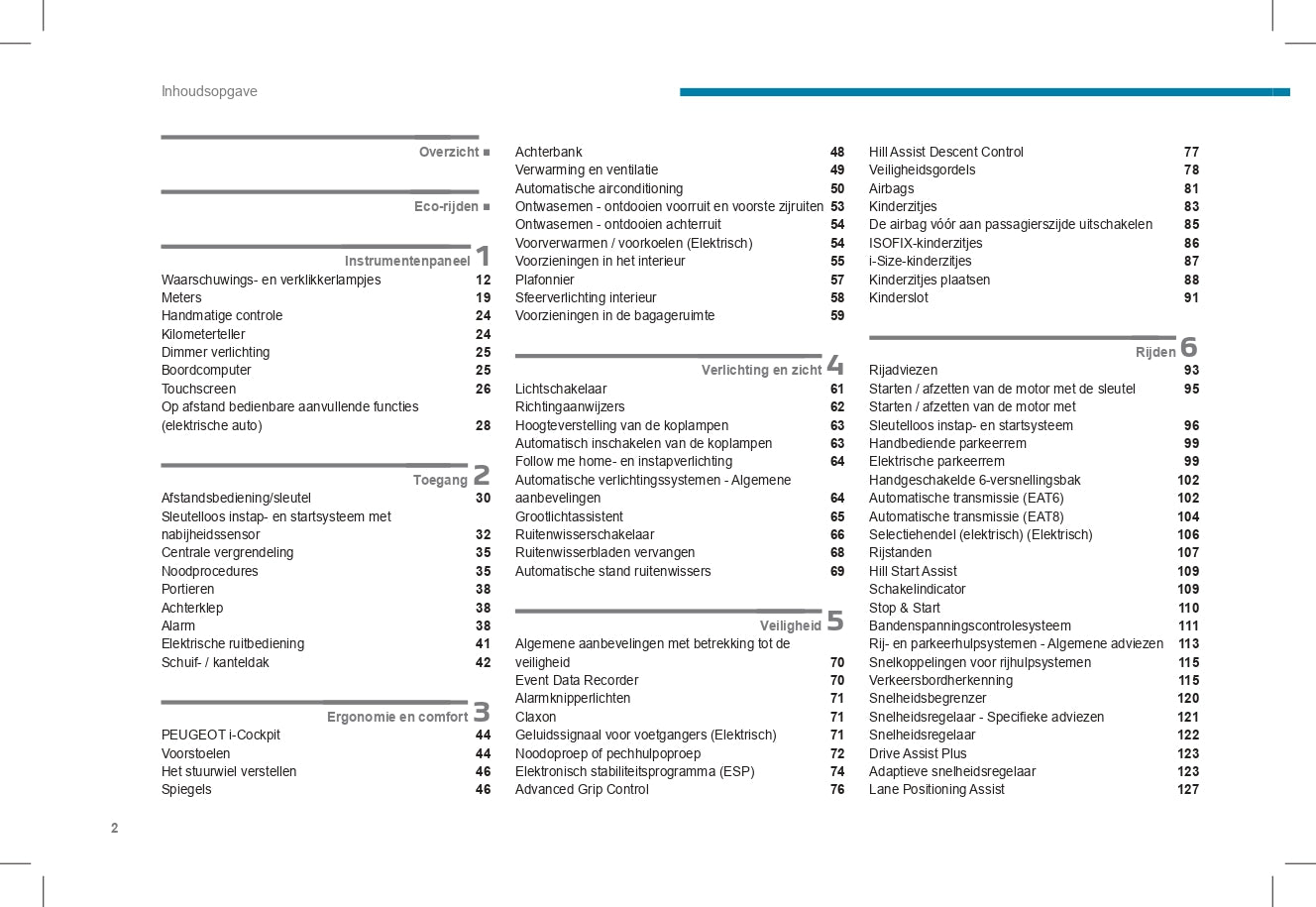 2023-2024 Peugeot 2008/2008e Owner's Manual | Dutch