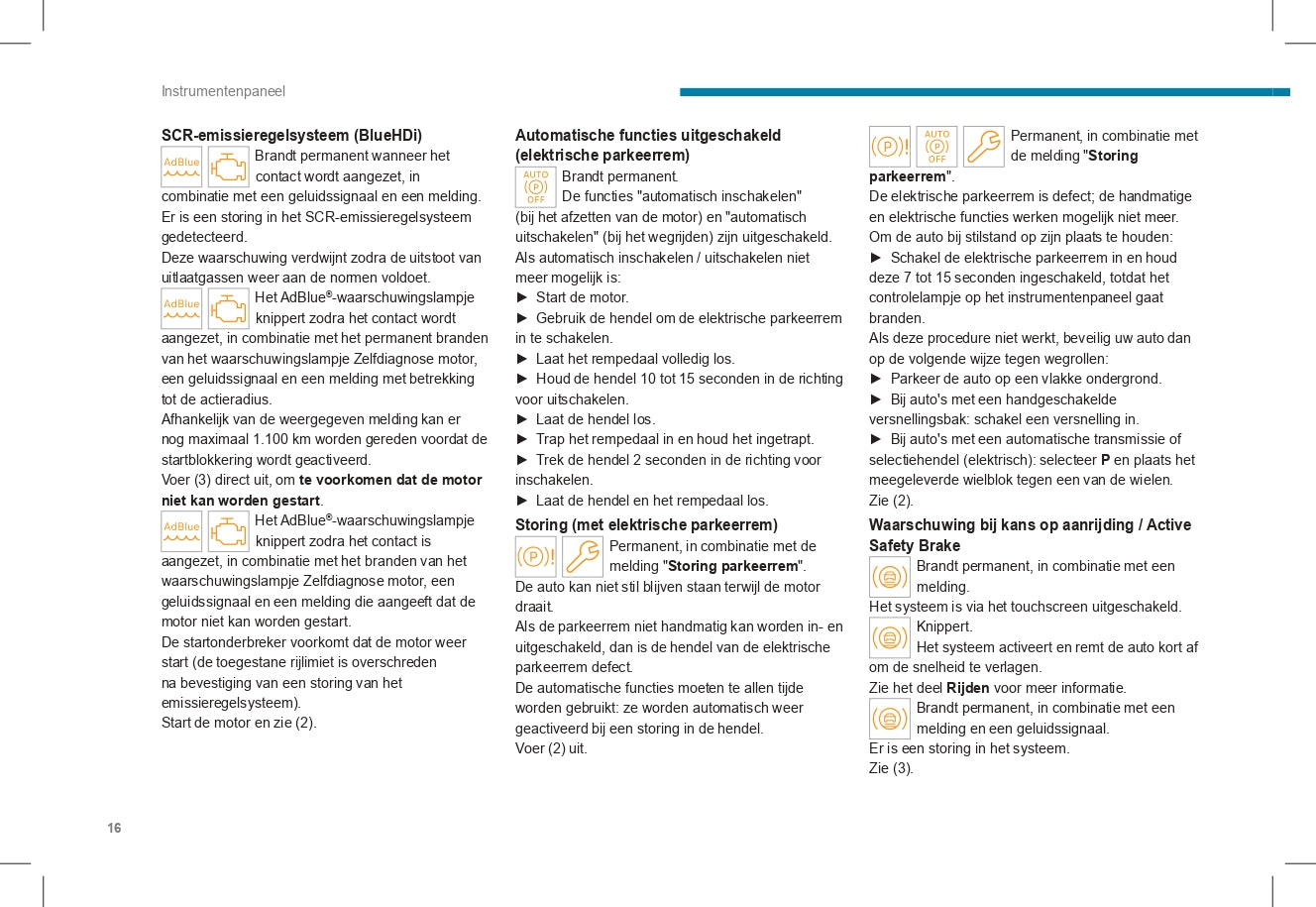 2023-2024 Peugeot 2008/2008e Owner's Manual | Dutch