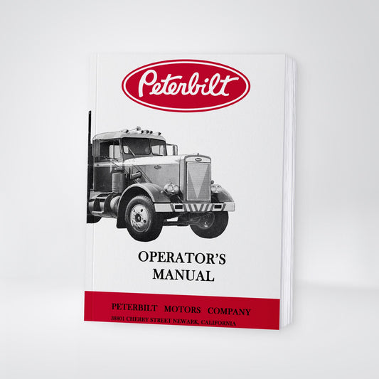 1965 Peterbilt Bedienungsanleitung | Englisch