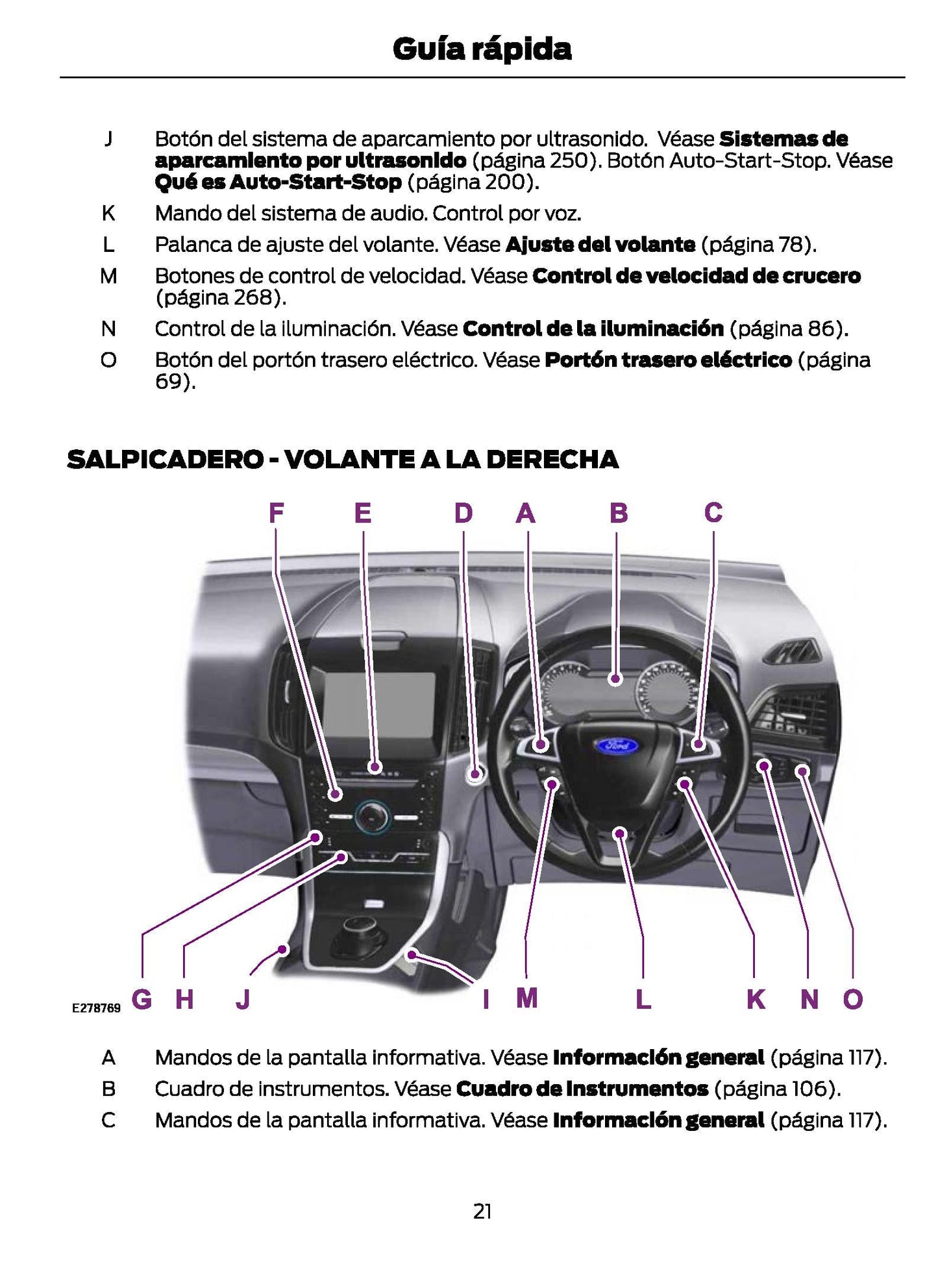 2021-2024 Ford Galaxy/S-Max Manuel du propriétaire | Espagnol