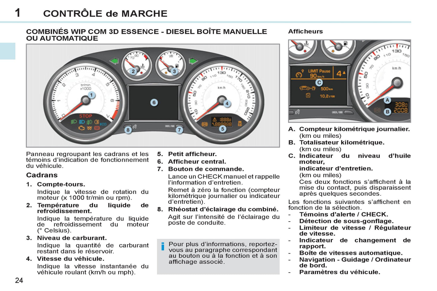 2011-2013 Peugeot 308 cc Owner's Manual | French