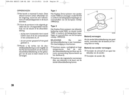 2013 Fiat Sedici Owner's Manual | Dutch