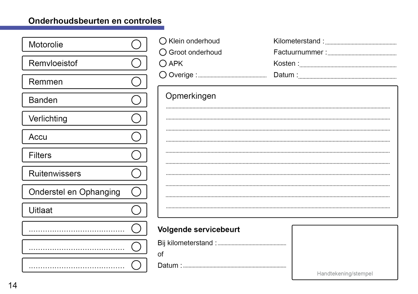 Mercedes-Benz Onderhoudsboekje | Nederlands