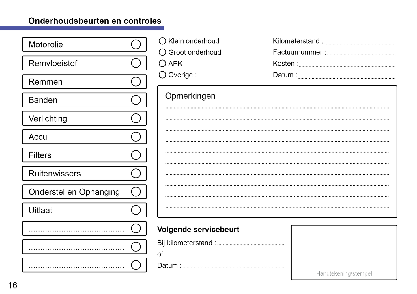 Seat Onderhoudsboekje | Nederlands