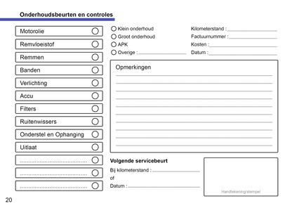 Citroën Onderhoudsboekje | Nederlands