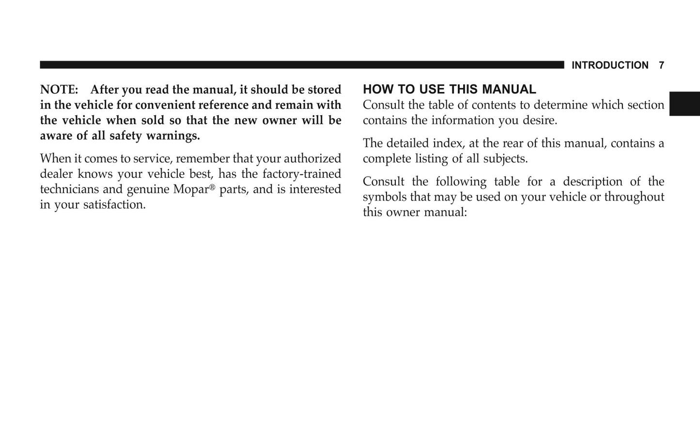 2007 Jeep Wrangler Owner's Manual | English