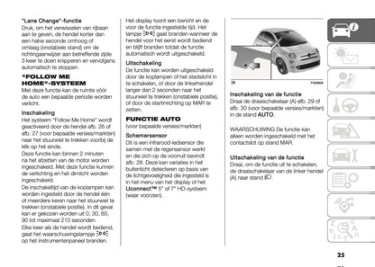 2022-2023 Fiat 500/500 Hybrid Bedienungsanleitung | Niederländisch