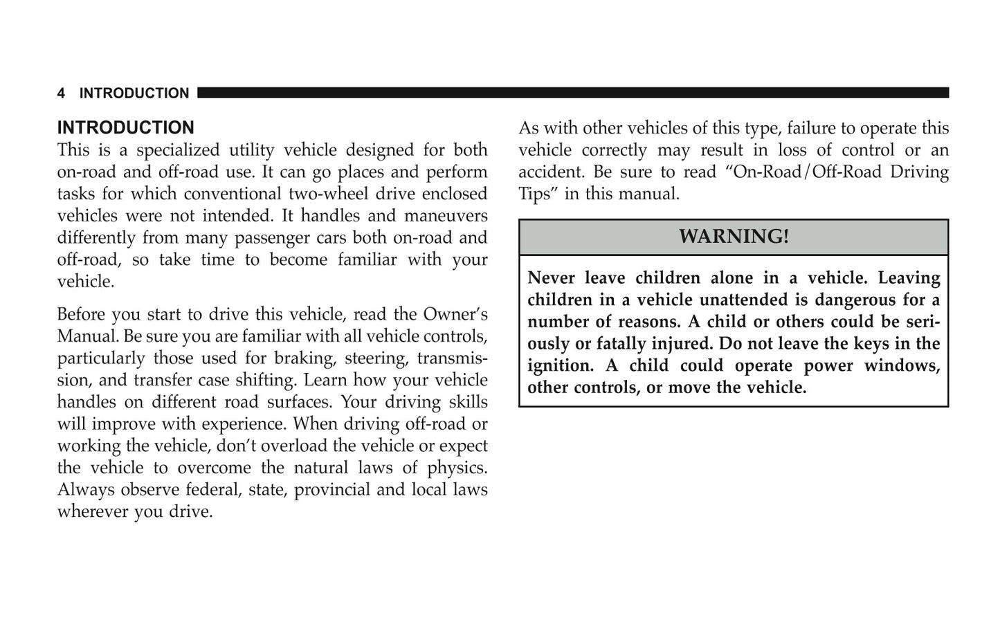 2007 Jeep Wrangler Owner's Manual | English