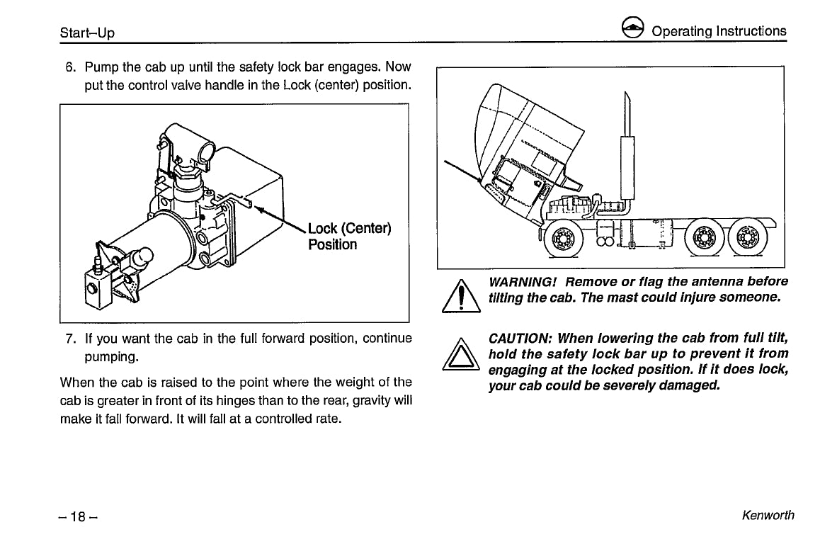 1996-2003 Kenworth K100/W900/T600/T800/C500 Owner's Manual | English