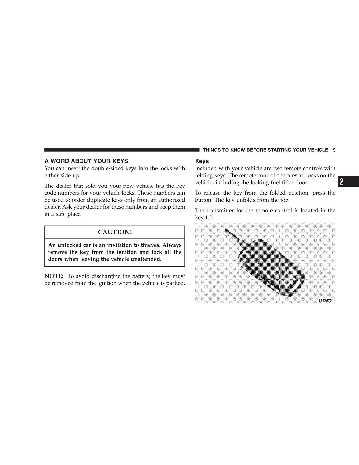 2005 Chrysler Crossfire SRT6 Owner's Manual | English