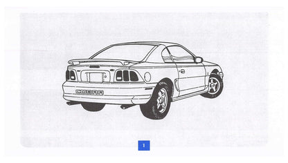 1998 Ford Mustang SVT Cobra Supplement Gebruikershandleiding | Engels