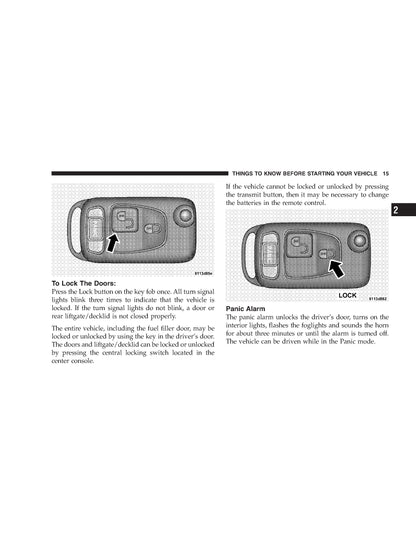 2005 Chrysler Crossfire SRT6 Owner's Manual | English