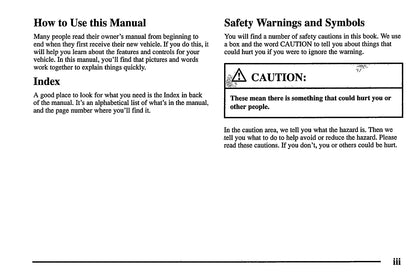 1998 Isuzu FSR/FTR/FVR Owner's Manual | English