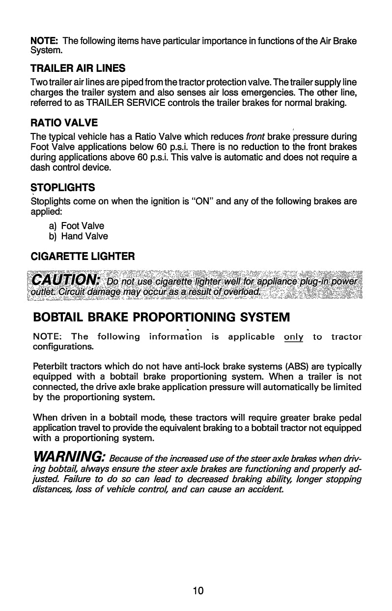 1981-1990 Peterbilt 379 Owner's Manual | English