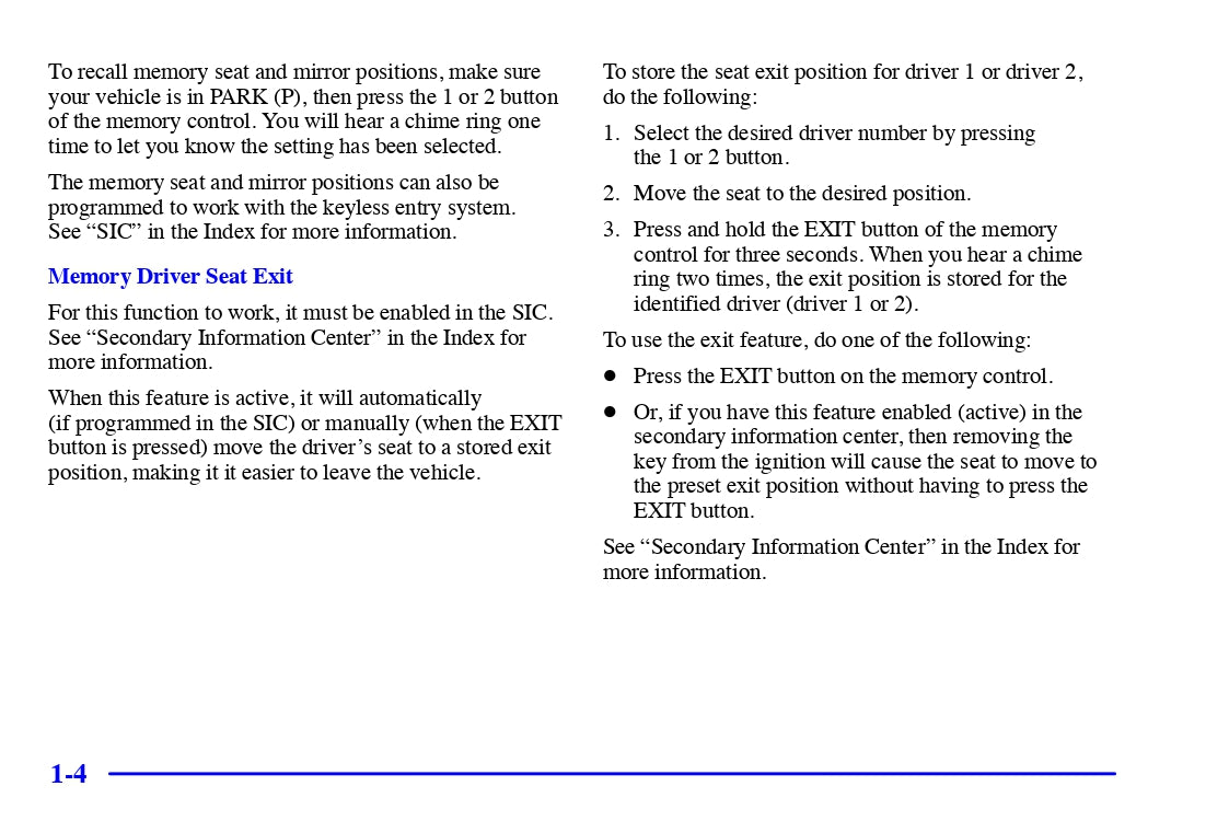 2002 Cadillac Escalade EXT Owner's Manual | English