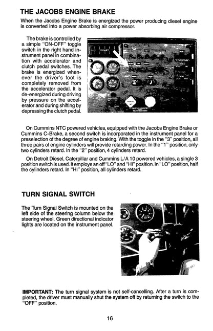 1981-1990 Peterbilt 379 Owner's Manual | English