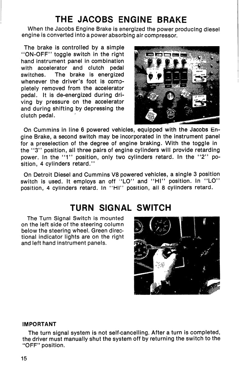 1981 - 1986 Peterbilt 359 Gebruikershandleiding | Engels