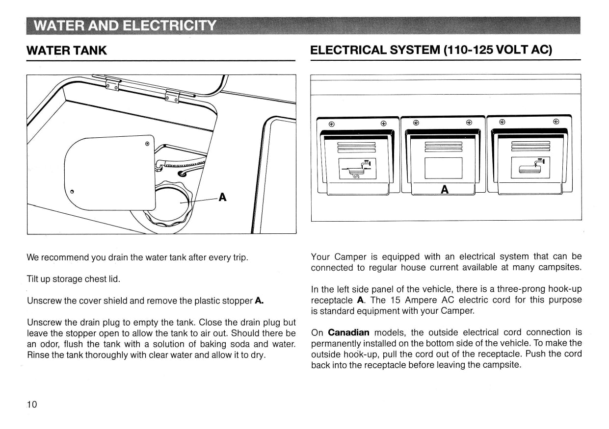 1987 Volkswagen Camper Ergänzendes Anleitung | Englisch