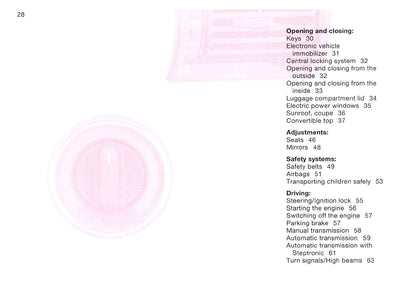 2001 BMW Z3 Owner's Manual | English