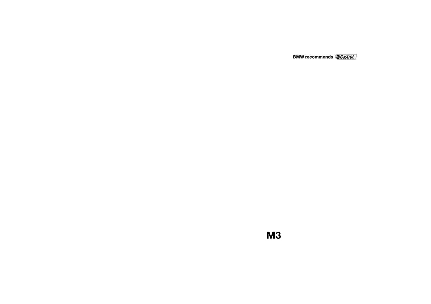 2006 BMW M3 Owner's Manual | English