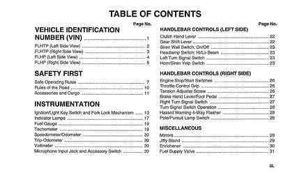 1996 Harley Davidson Police Owner's Manual | English