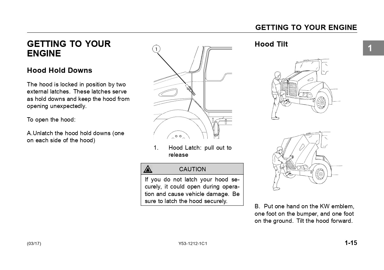 2017 Kenworth T170/T270/T370 Owner's Manual | English