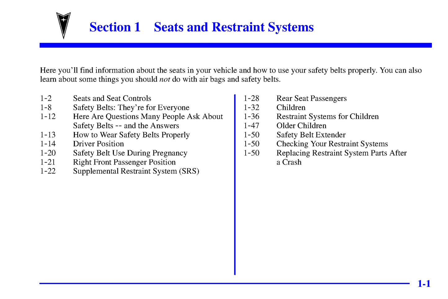 2002 Pontiac Firebird Owner's Manual | English