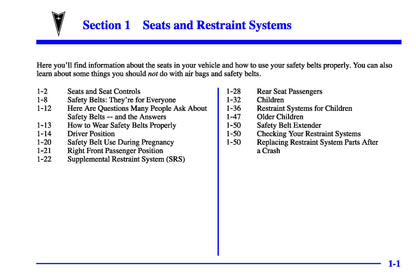 2002 Pontiac Firebird Owner's Manual | English