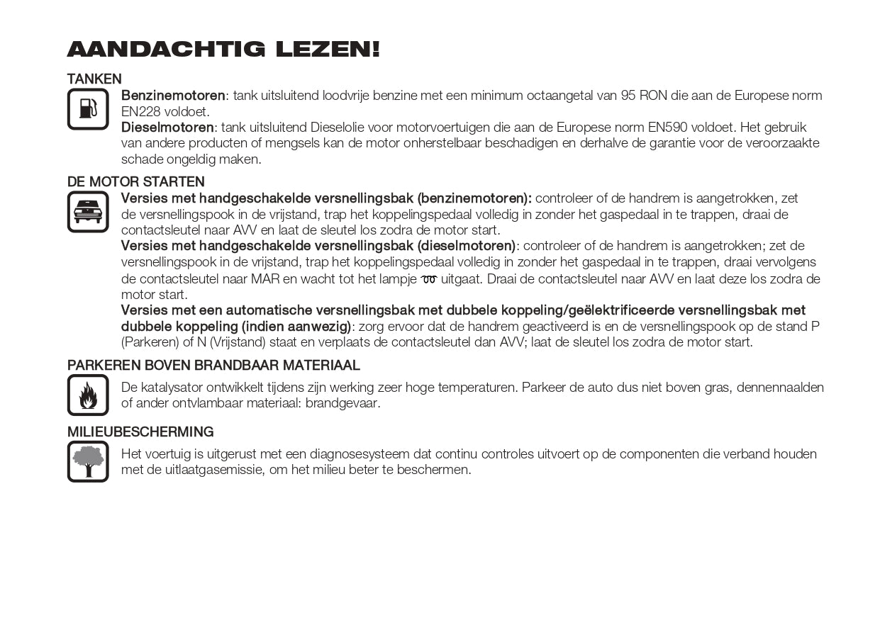 2022-2023 Fiat Tipo Owner's Manual | Dutch