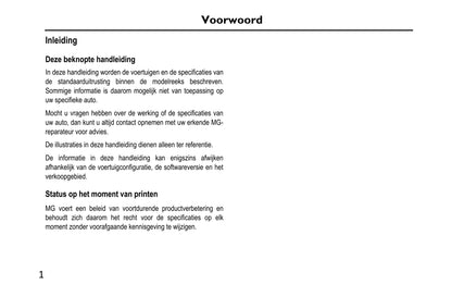 2020-2023 MG Ehs PHEV Gebruikershandleiding | Nederlands