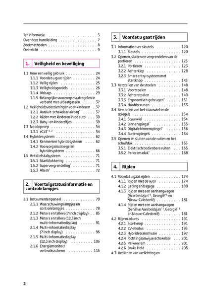 2022-2023 Toyota RAV4 HEV Owner's Manual | Dutch