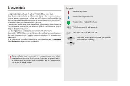 2022-2024 Citroën C5 Aircross Gebruikershandleiding | Spaans