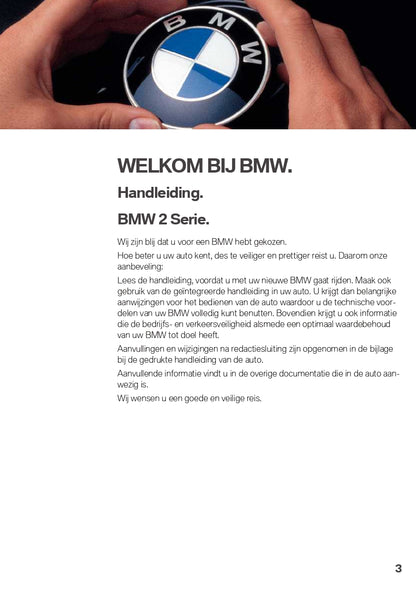 2019 BMW 2 Series Convertible/2 Series Cabrio Owner's Manual | Dutch