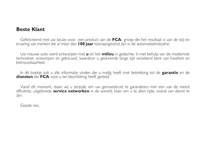 Fiat Service & Garantieboekje 2023