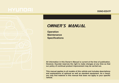 2014 Hyundai Equus Owner's Manual | English