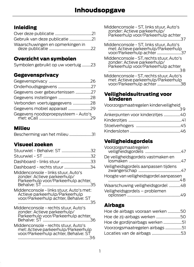 2022-2023 Ford Puma Gebruikershandleiding | Nederlands