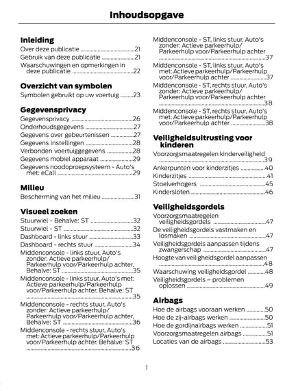 2022-2023 Ford Puma Gebruikershandleiding | Nederlands