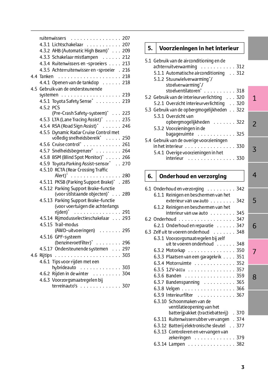 2022-2023 Toyota RAV4 HEV Owner's Manual | Dutch