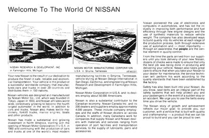 1996 Nissan 240SX Owner's Manual | English