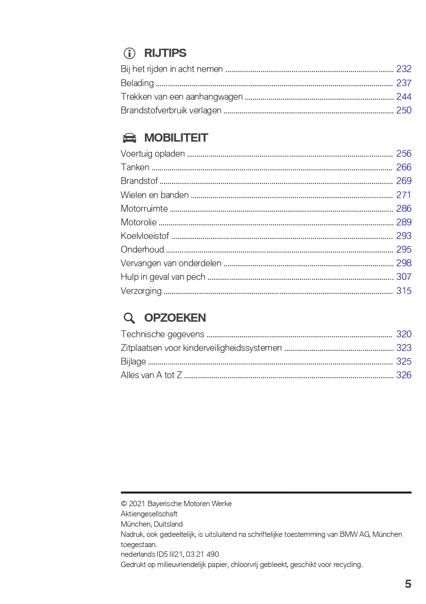 2021 BMW X1 Plug-in-Hybrid Owner's Manual | Dutch