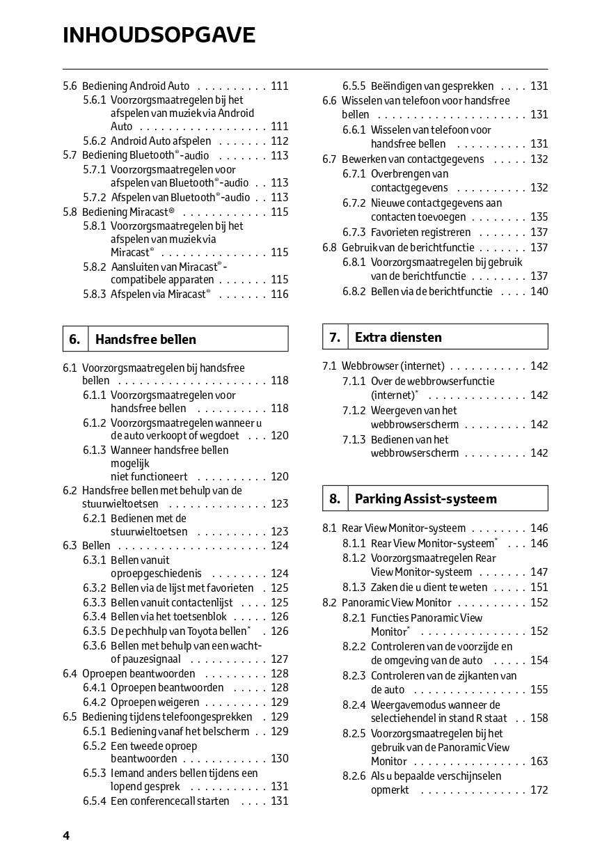 2024 Toyota Hilux Infotainment Manual | Dutch