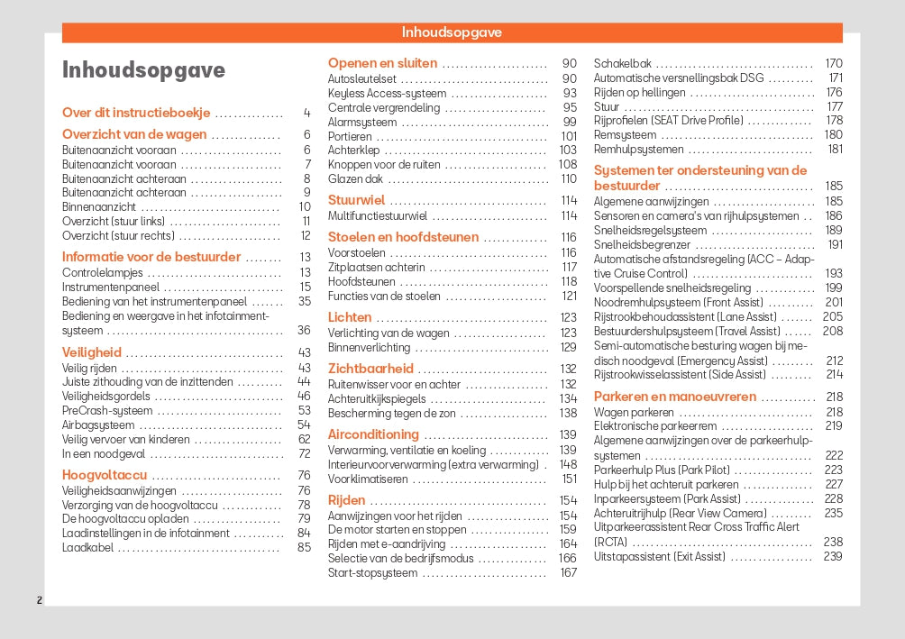 2023-2024 Seat Leon/Leon Sportstourer Owner's Manual | Dutch