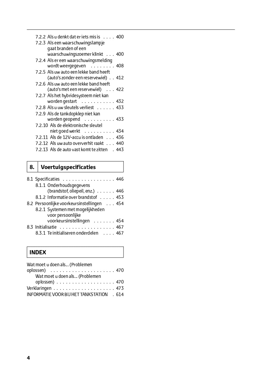 2023-2024 Toyota RAV4 Hybrid Owner's Manual | Dutch