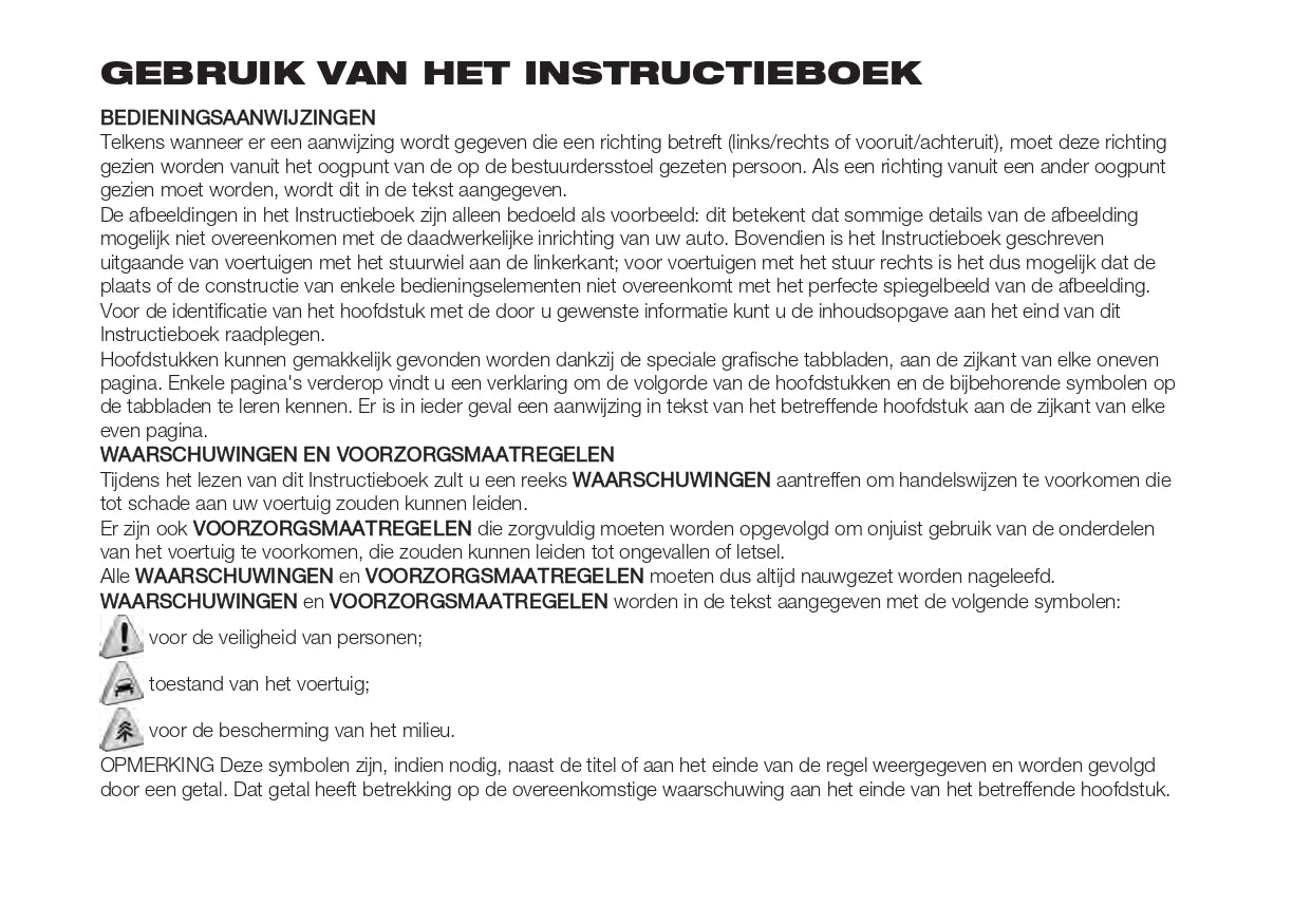 2022-2023 Fiat Tipo Owner's Manual | Dutch