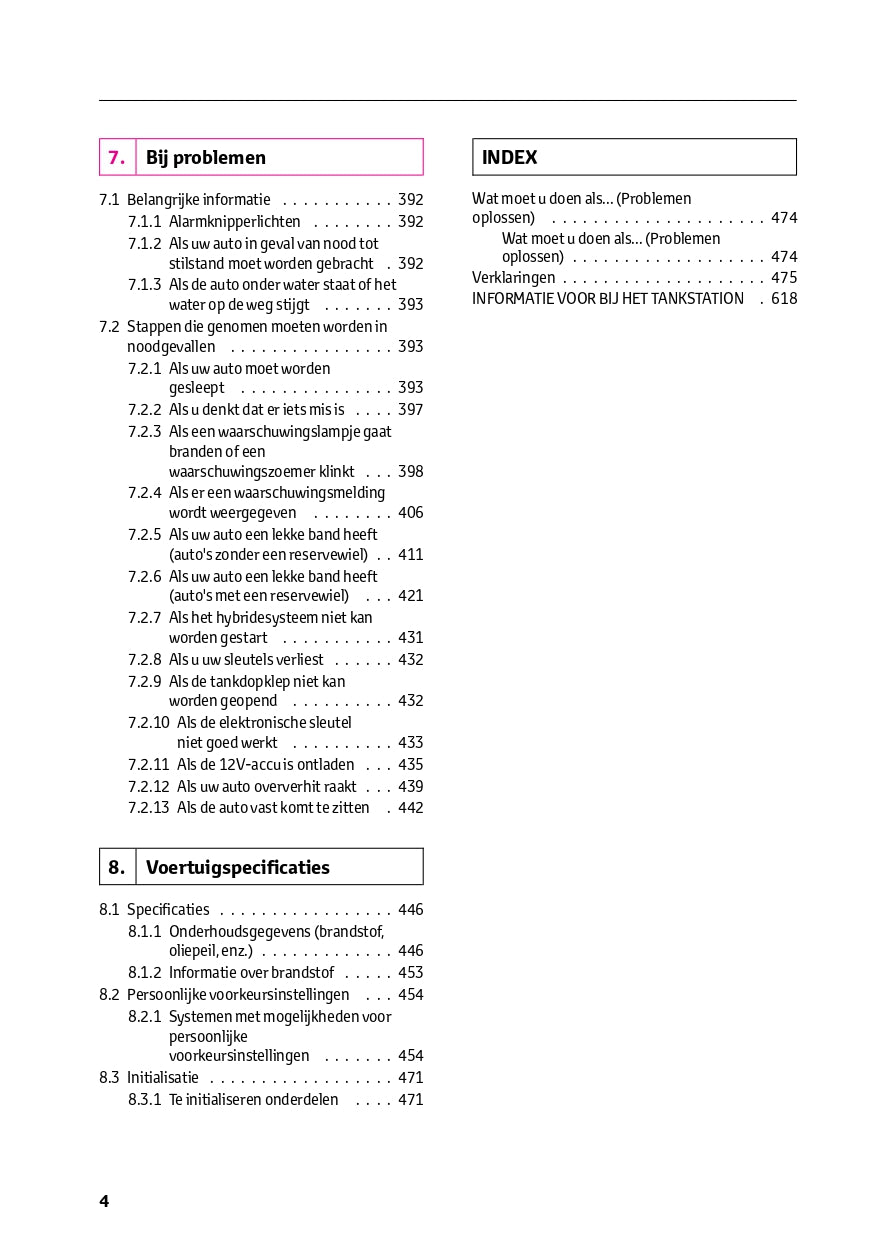 2022-2023 Toyota RAV4 HEV Owner's Manual | Dutch